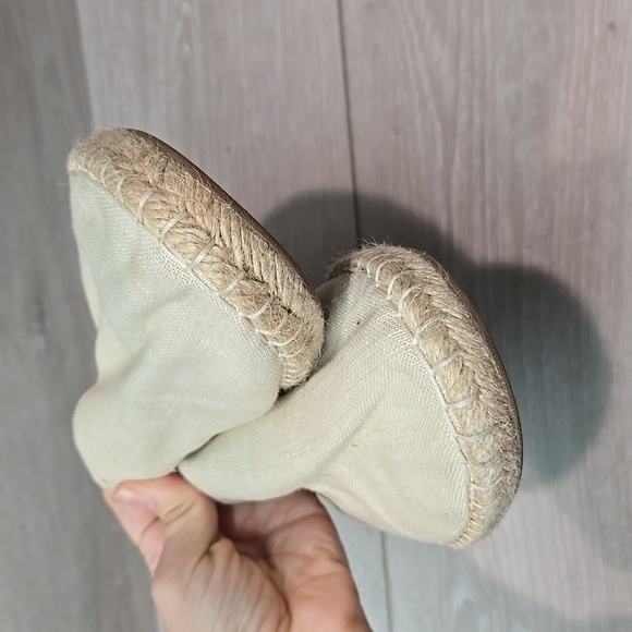 Olukai Women Kaula Pa'a Kapa Tapa linen Espadrille Loafer Slip on shoes sz 9 - Picture 4 of 11